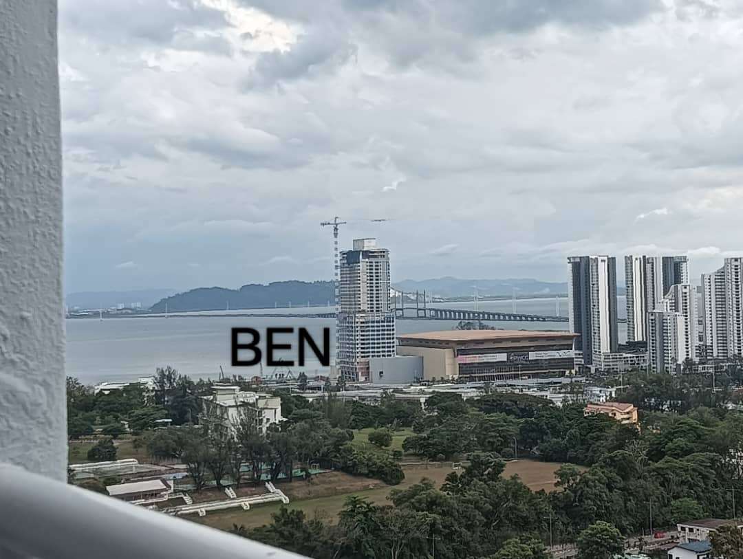 For Rent - 270° panoramic unblocked Seaview + Town view @ The Pulse, Gelugor, Penang