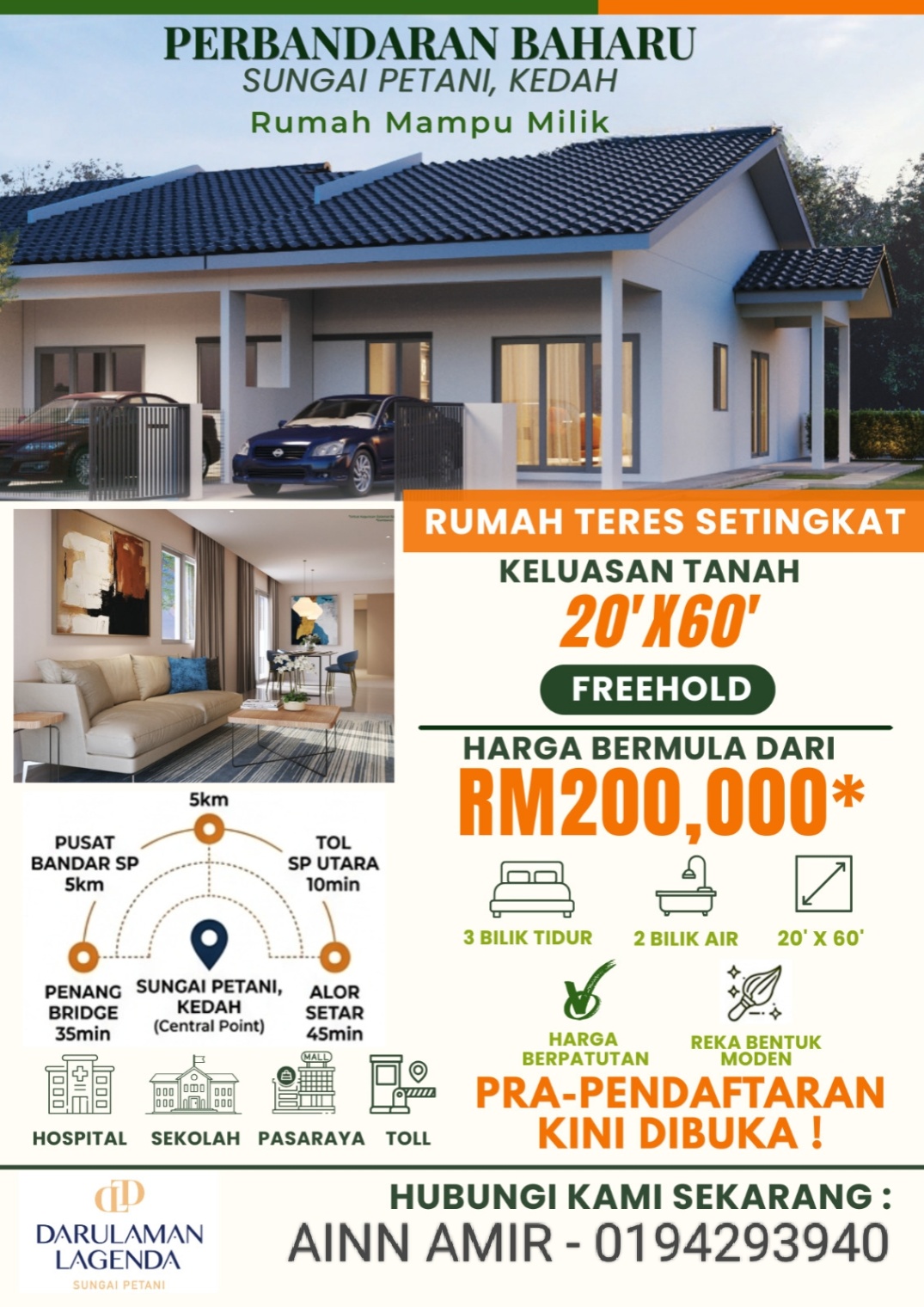 Teres @ Bandar Seri Astana, Sungai Petani | Freehold