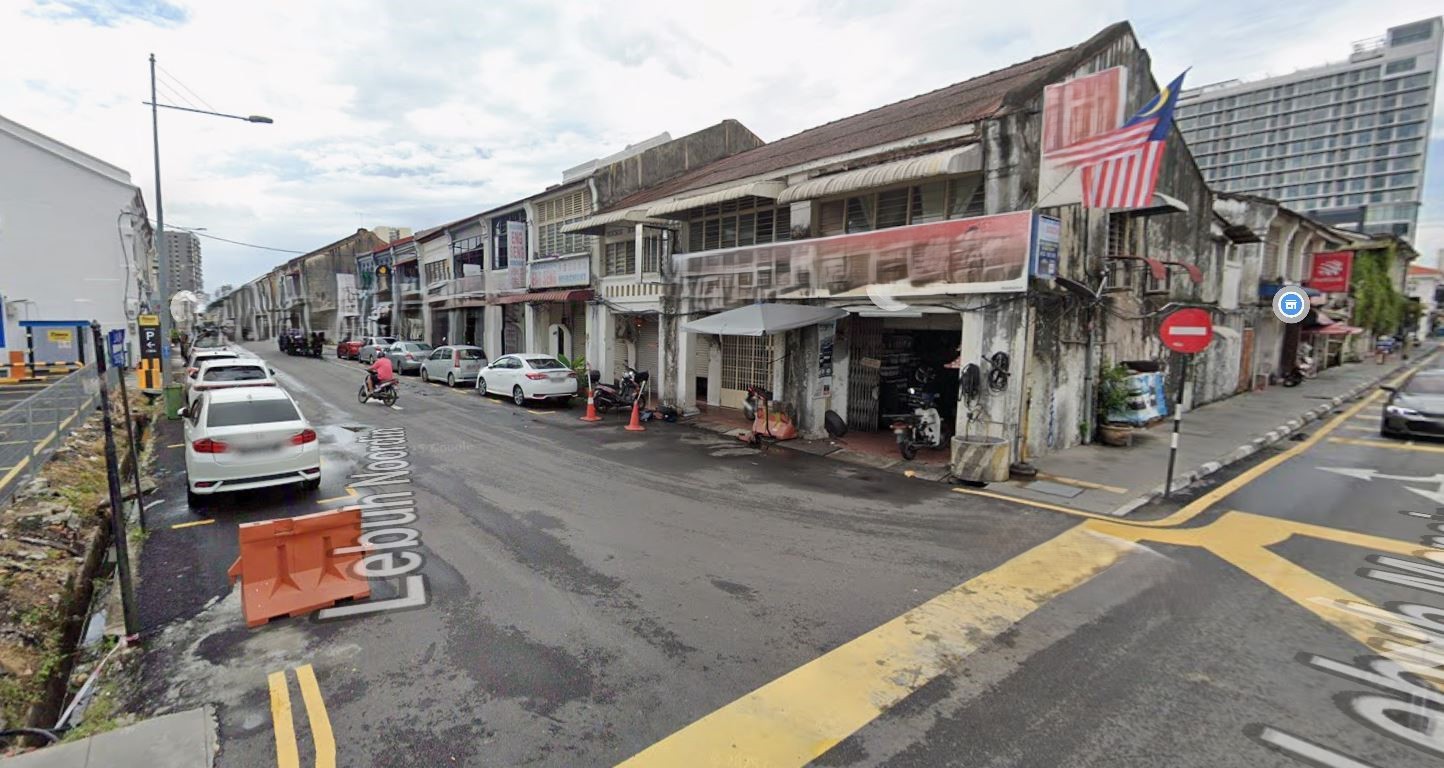 Lebuh Noordin Shophouse 1600sqft Concrete Flooring Georgetown
