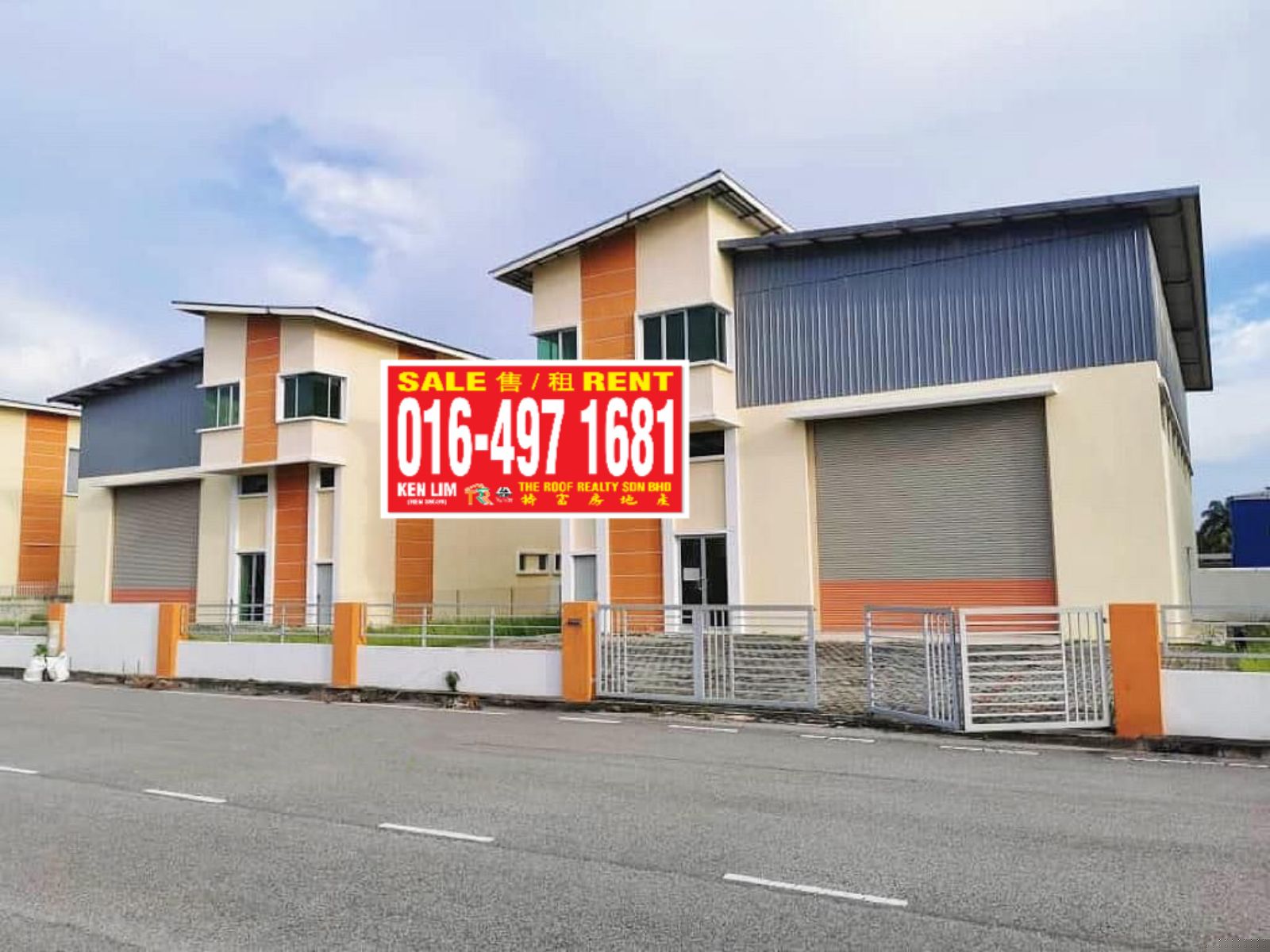 1.5 Storey Semi D. Light Industry Factory for Sale @ Asas Jaya Industry Park, Bukit Minyak | Freehold