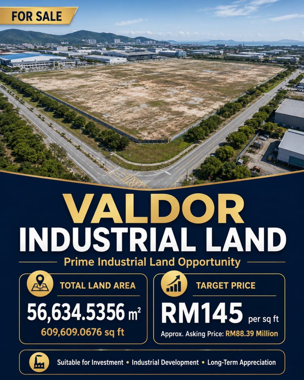 Industrial Land for sale 