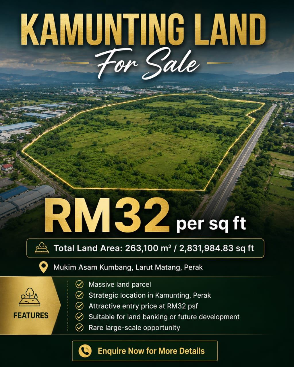 Kamunting Land for sale