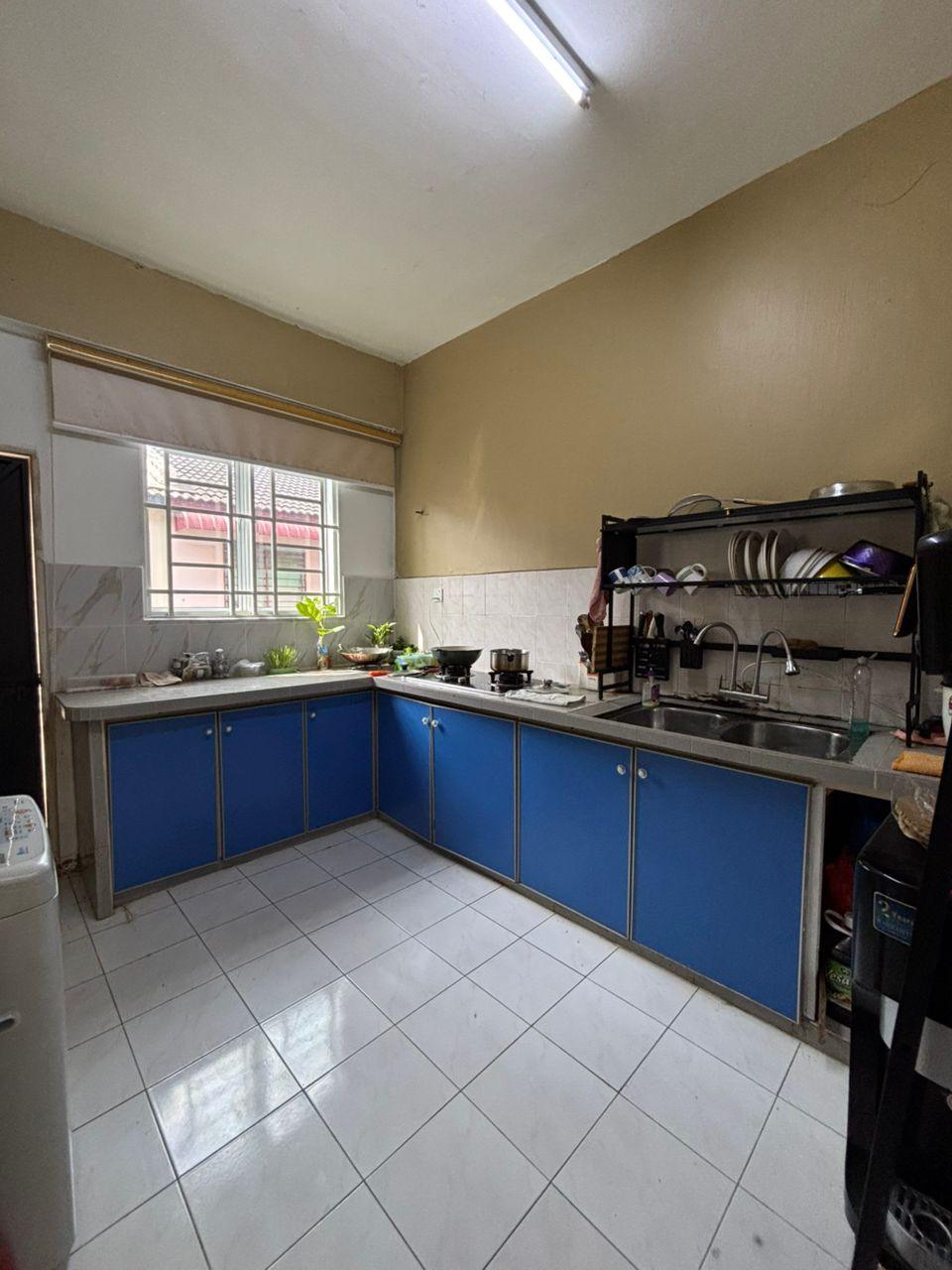 House Done renovation, Tasek Indah double Storey Terrace, Have kitchen cabinet