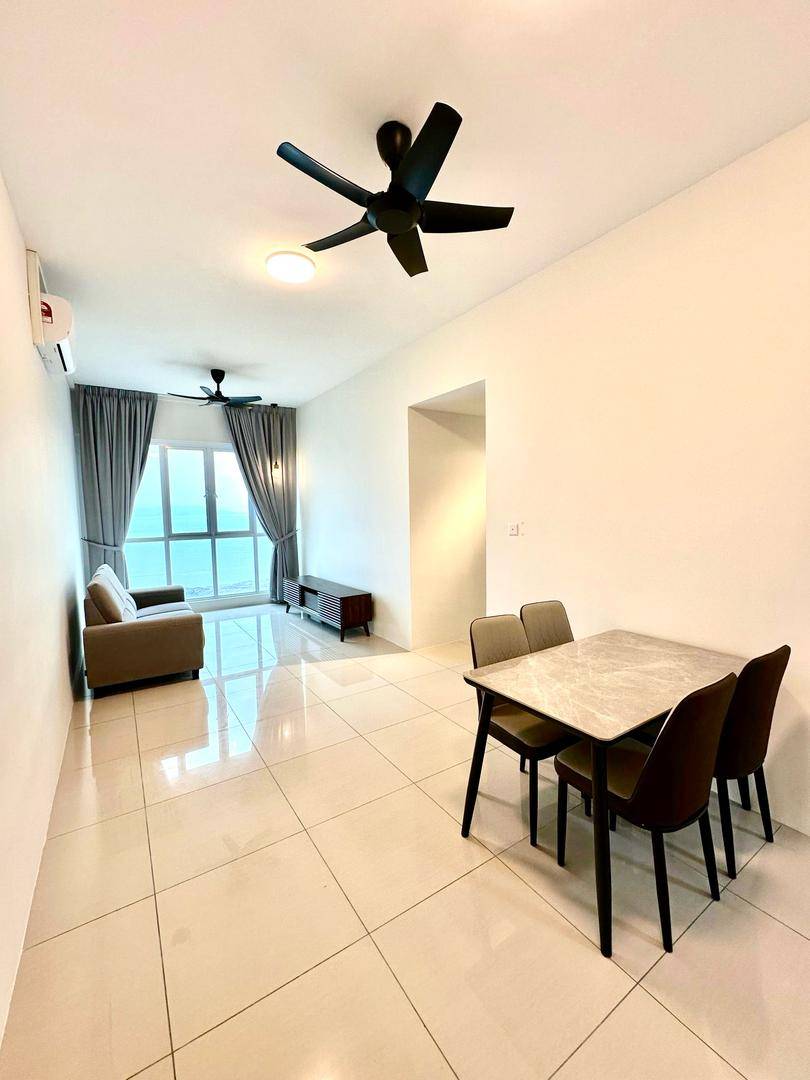 3-bedroom condo in Gelugor, Penang for rent — The Zen, Gelugor | Fully Furnished | Seaview 