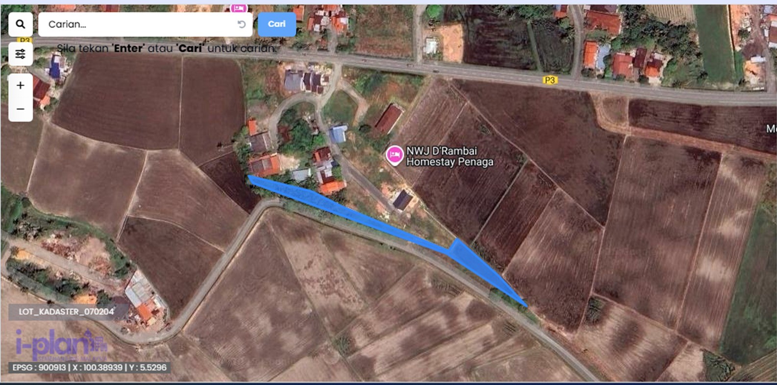 land in PENAGA, Penang for sale — Tanah di Kampung Permatang Rambai Untuk Dijual