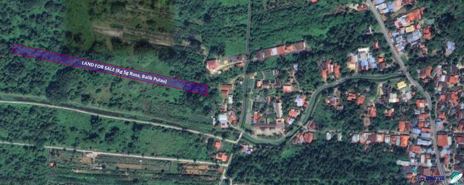 land in Balik Pulau, Penang for sale — Tanah Di Kampung Sungai Rusa, Balik Pulau Untuk Dijual