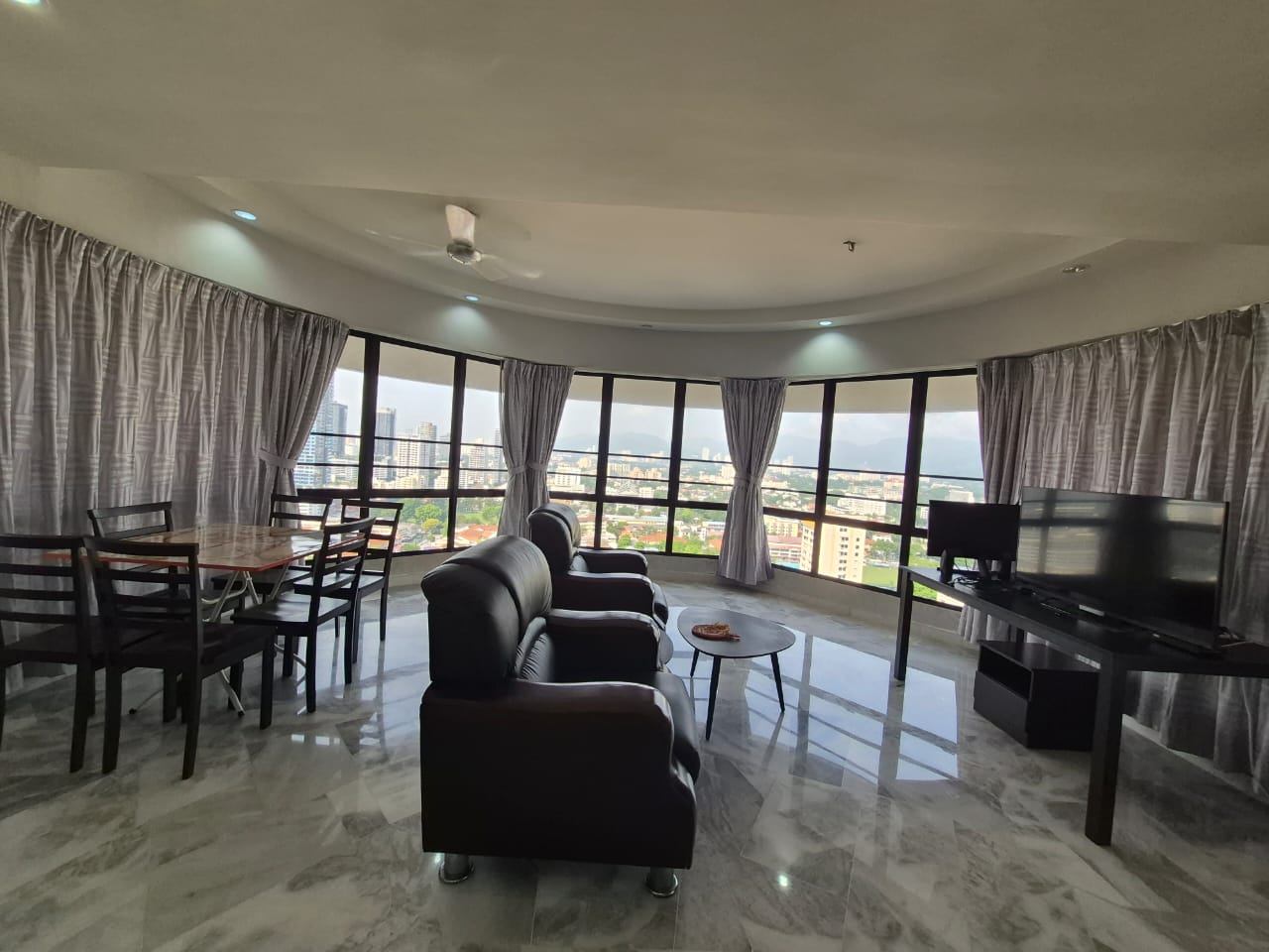 3-bedroom condo in George Town, Penang for sale — MBF Tower Apartment City View High Floor 1075sf Fully Renovated Georgetown