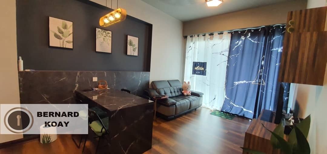 2-bedroom condo in Bayan Lepas, Penang for sale — Tropicana Bay residence near queensbay 2CP 800sqft corner unit cheapest in market 