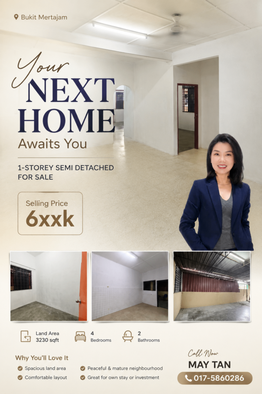 Semi-Detached House for Sale @ Kota Permai, Bukit Mertajam | Freehold