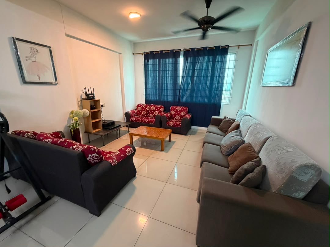 Condo for Rent @ Pangsapuri Sri Emas, Bukit Mertajam | Fully Furnished