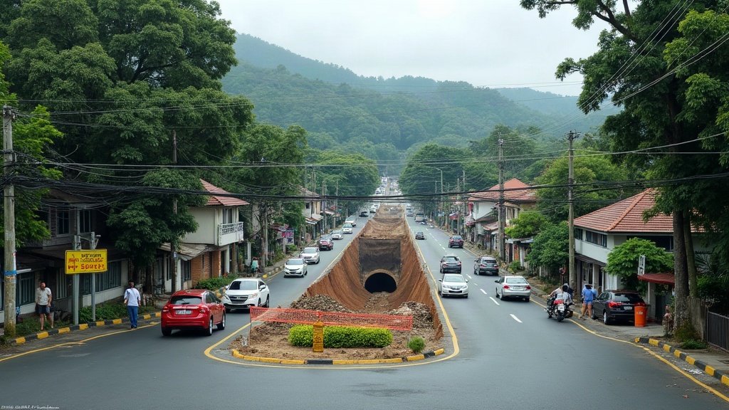 Mount Erskine's RM33m underpass goes under the junction, so the roads stay open until 2030