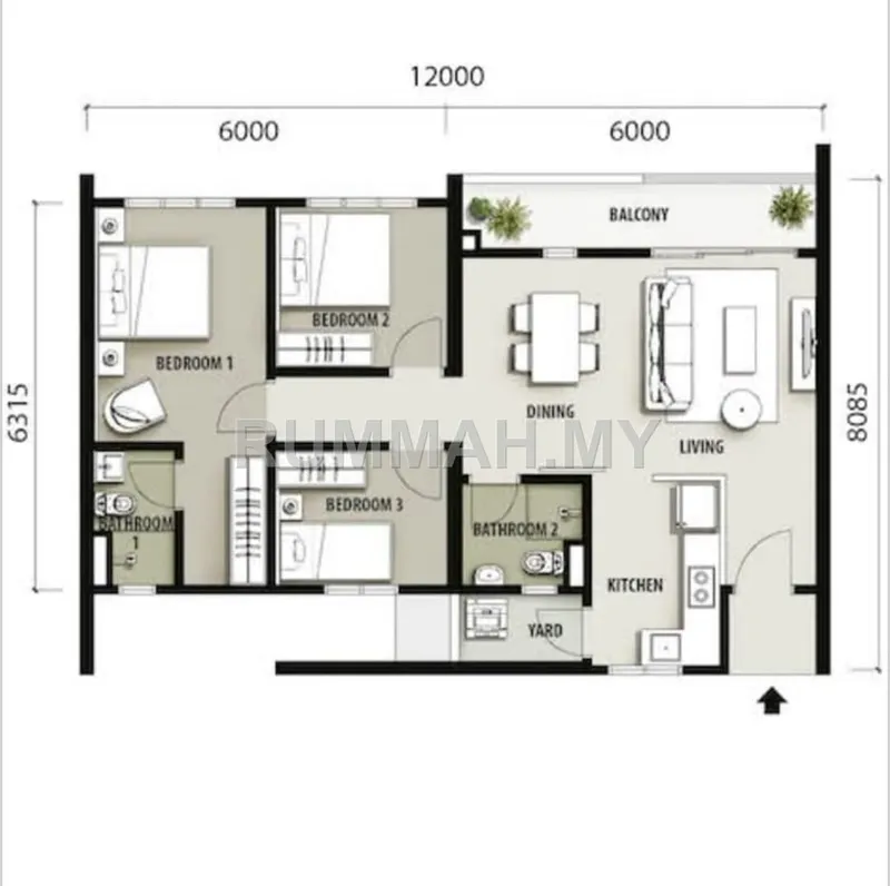 condo in Bayan Lepas, Penang — photo 2