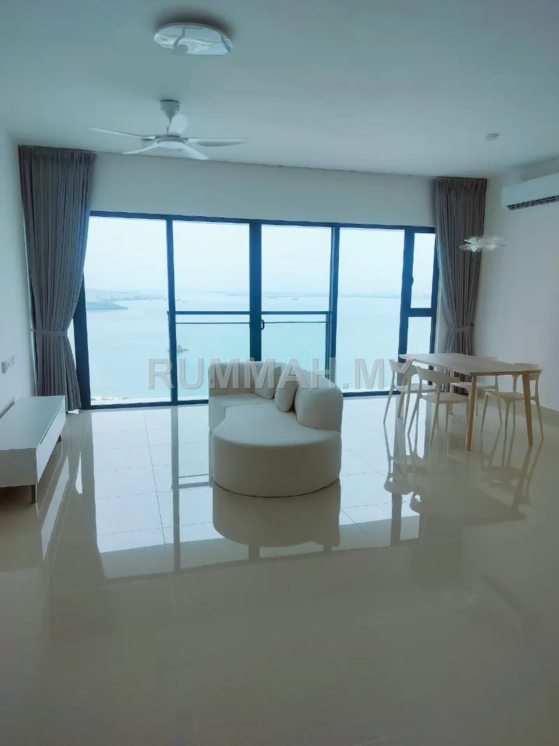 2-bedroom condo in Gelugor, Penang for rent — For Rent Condo @ Mezzo The Light City, Gelugor | Sea View