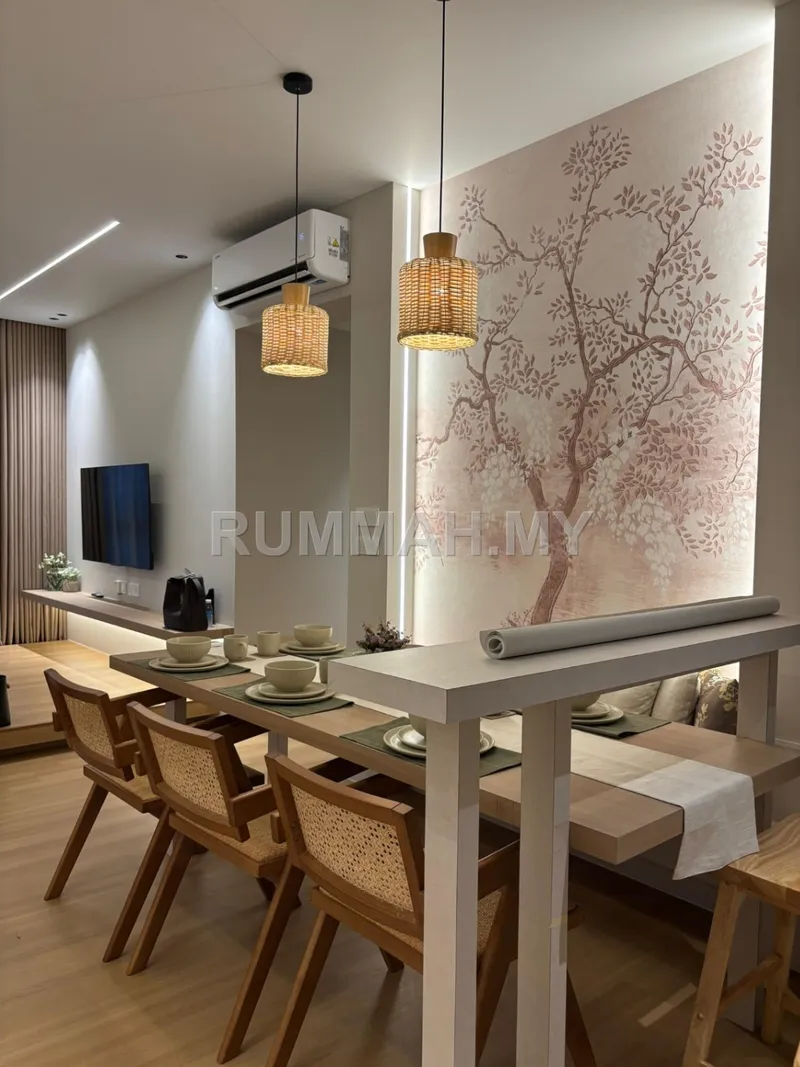 2-bedroom condo in Batu Kawan, Penang for rent — Sinaran Residence @Batu Kawan | Full Furnished