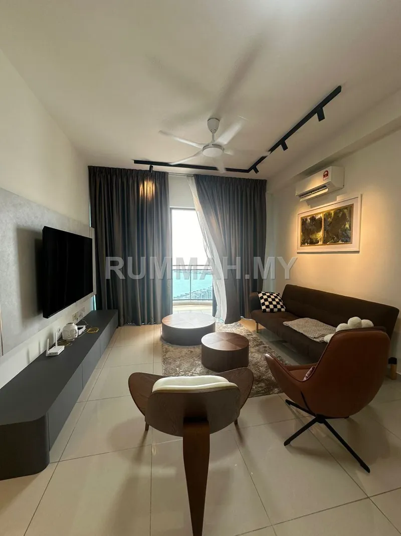 3-bedroom condo in Gelugor, Penang for rent — The Light City @ The Light Waterside, Gelugor | Furnished