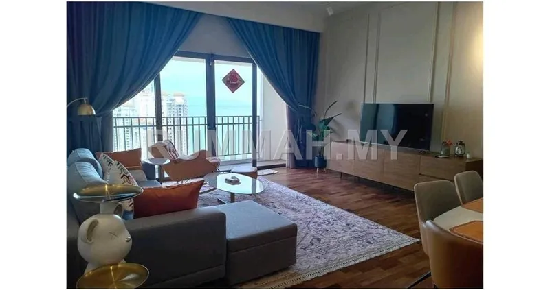 2-bedroom condo in Tanjung Tokong, Penang for rent — Straits Residence @ Tanjung Tokong | Renovated
