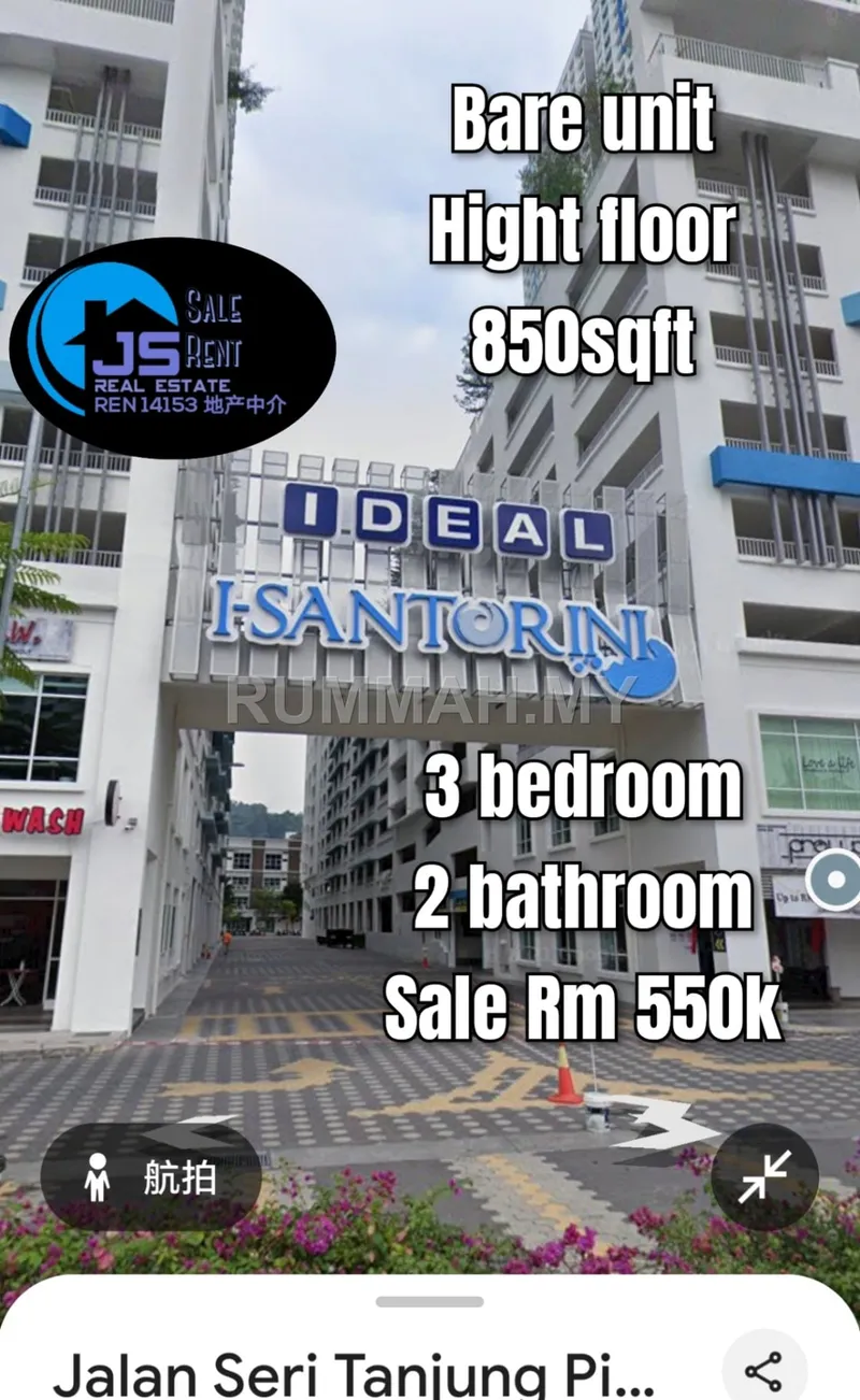 3-bedroom condo in Tanjung Tokong, Penang for sale — I-sentorini