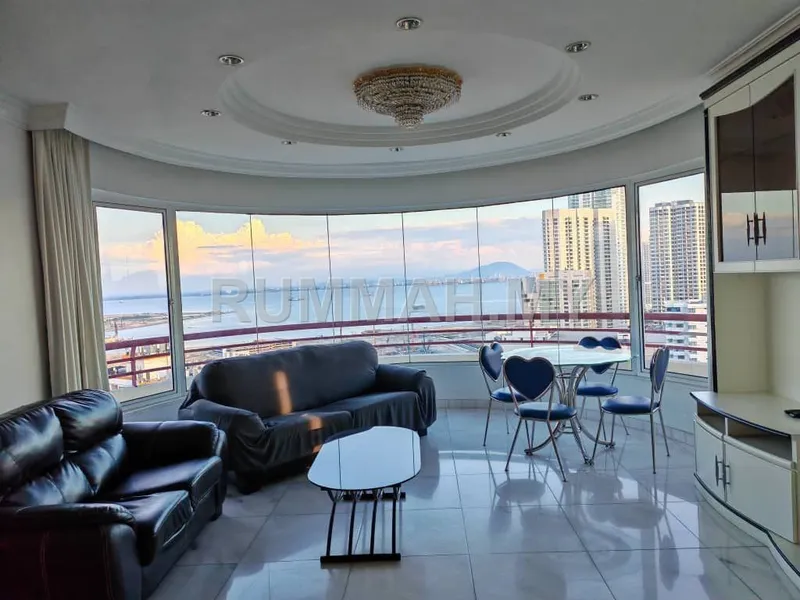 3-bedroom condo in George Town, Penang for rent — Villa Mutiara Condo, Georgetown | Seaview | Jalan Bagan Jermal Near Gurney 
