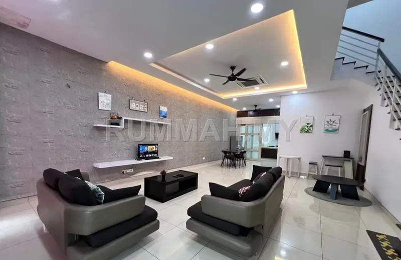 4-bedroom house in Alma, Penang for sale — Full Reno Furnished, 2storey terrace @ Taman Jasa Intan, Alma