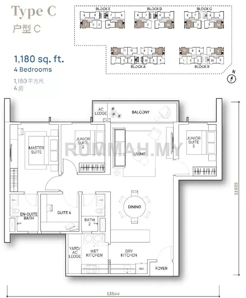 condo in Batu Kawan, Penang — photo 2