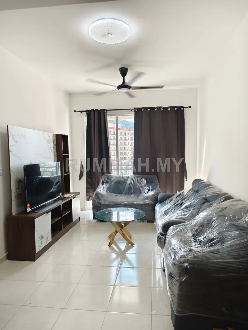 3-bedroom condo in Gelugor, Penang for rent — Ideal Residency, Gelugor | Fully Furnished