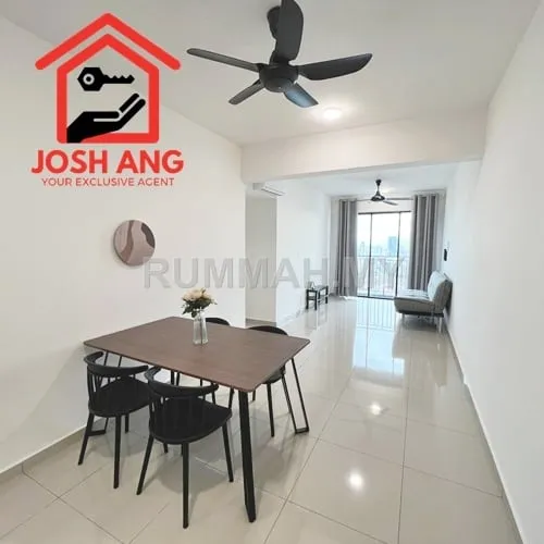 3-bedroom condo in Sungai Ara, Penang for rent — TreeO in Sungai Ara 900sf Fully Furnished Renovated City View High Floor