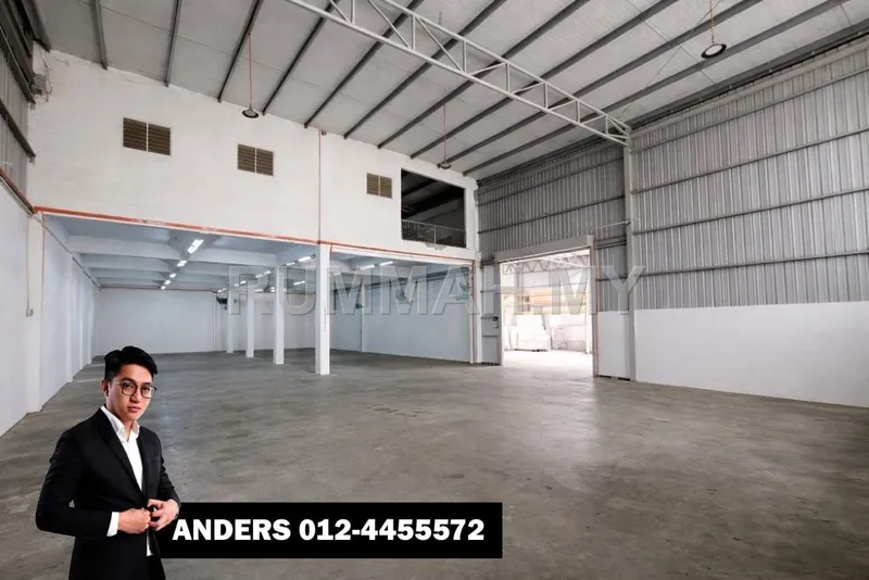 industrial in Bukit Minyak, Penang for sale — 1.5 Storey Semi-Detached Factory For Sale | Taman IKS Bukit Minyak, Bukit Minyak