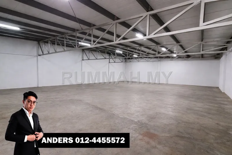 industrial in Bukit Minyak, Penang for sale — 1.5 Storey Semi-Detached Factory For Sale | Taman IKS Bukit Minyak, Bukit Minyak