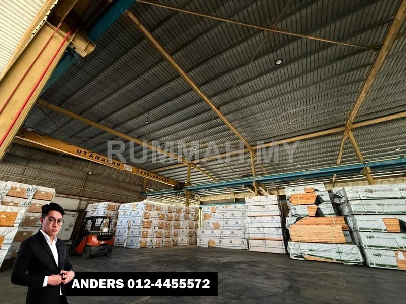 industrial in Bukit Minyak, Penang for rent — 1.5 Storey Office Area with Single Storey Warehouse Factory For Rent @ Bukit Minyak Industrial Park