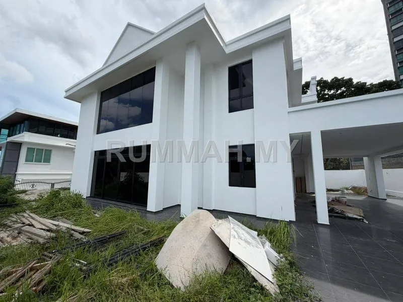 5-bedroom house in Gelugor, Penang for rent — Minden Heights Gelugor Newly Rebuild Corner Bungalow For Rent RM8000 槟城 Gelugor Minden Heights 全新重建角头独立洋房出租 RM8000