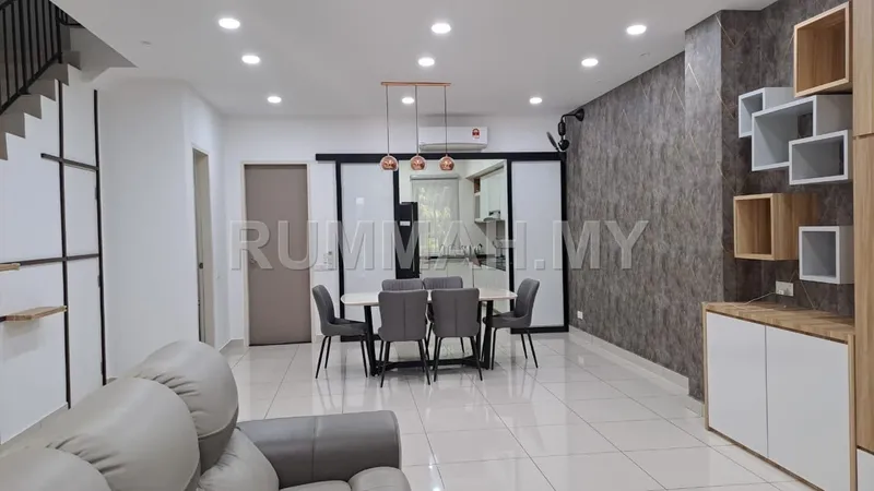 4-bedroom house in Simpang Ampat, Penang for rent — Eco Meadows 2-Storey Terrace Gated & Guarded 1540sf Fully Furnished Simpang Ampat