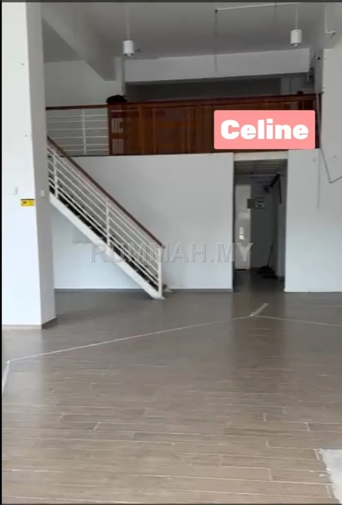 Corner unit Ground floor High Explore shoplot Facing main road for Rent at Juru Sentral near Icon City Bukit Tengah.