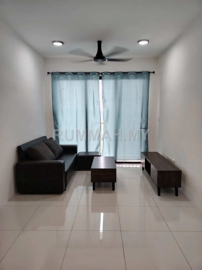 2-bedroom condo in Batu Kawan, Penang for rent — Vivo Executive apartment high floor 730sf fully furnished