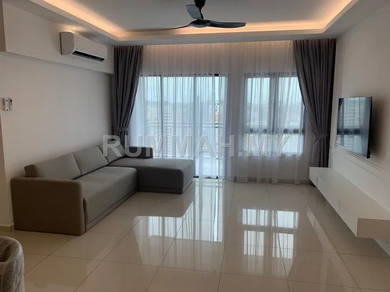 3-bedroom condo in Jelutong, Penang for rent — Grace Residence, Jelutong | Seaview