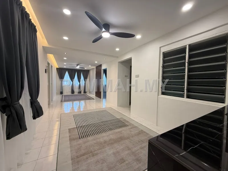 (FULL LOAN) Halaman Kenangan Apartment 700sf 1CP Fully Renovated Sungai Dua Taman Lip Sin