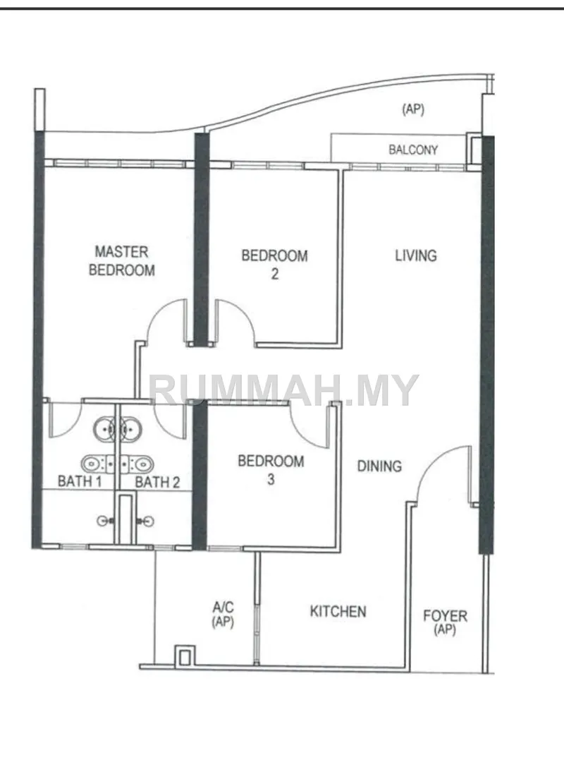 condo in Gelugor, Penang — photo 2