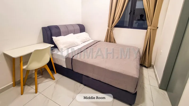 1-bedroom condo in Batu Kawan, Penang for rent — [Partition/1B0.5B0CP] Sinaran Residences