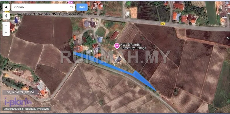 Land for sale in Penaga, Penang