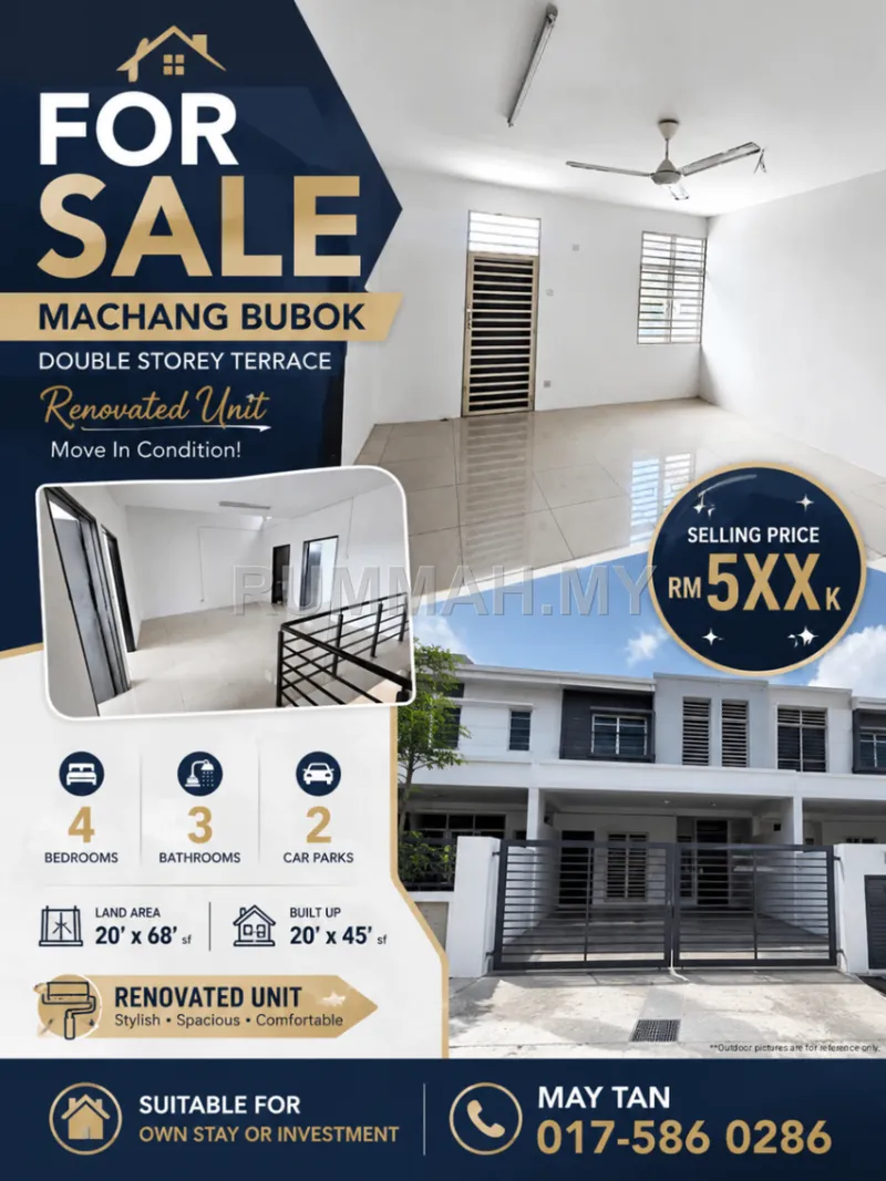 2-Storey Terraced House for Sale @ Machang Bubok, Machang Bubok | Freehold