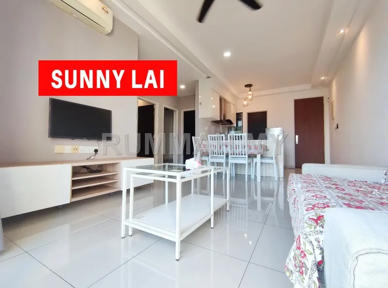 3-bedroom condo in Tanjung Tokong, Penang for sale — Tri Pinnacle, 800sf, Fully Renovated, Very Nice Condition, High Floor, Hill & Seaview, 2 Pakring, Worth Buy