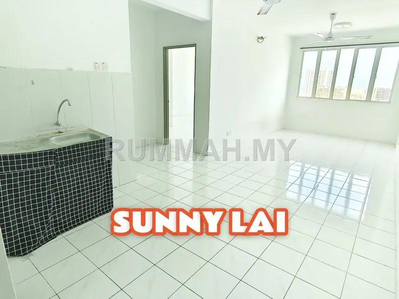3-bedroom condo in George Town, Penang for sale — The Rise Colletion 2, Cheapest Sale! High Floor, Basic Reno, Nice View, 1 Fixed Parking, Georgetown