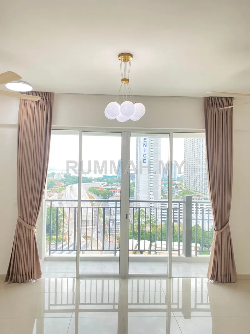3-bedroom condo in Gelugor, Penang for rent — Condo for Rent @ Ideal Venice Residency, Gelugor | Partly Furnished