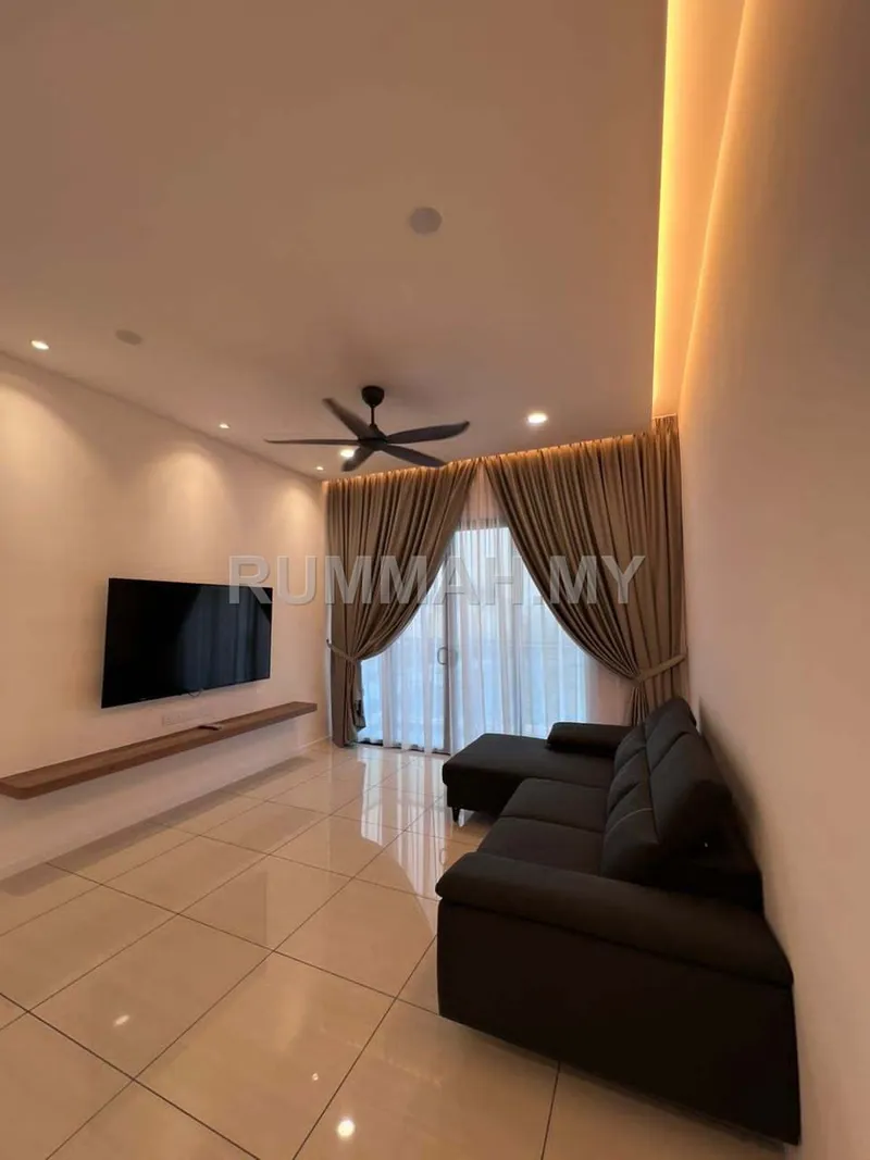 2-bedroom condo in Bayan Lepas, Penang for rent — Queens Residences, Q2 | Fully Furnished