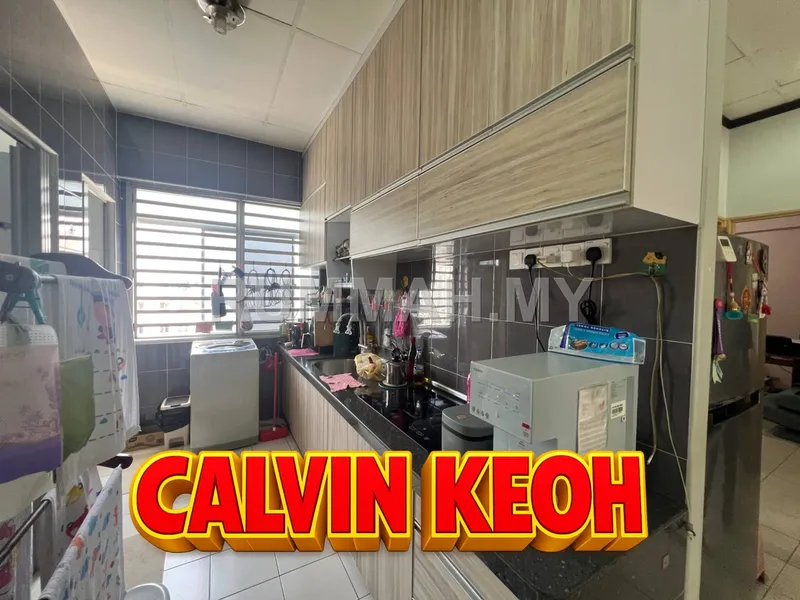Sri Aman Apartment Block 3 Renovated Furnished 1 Fix Car Park Relau