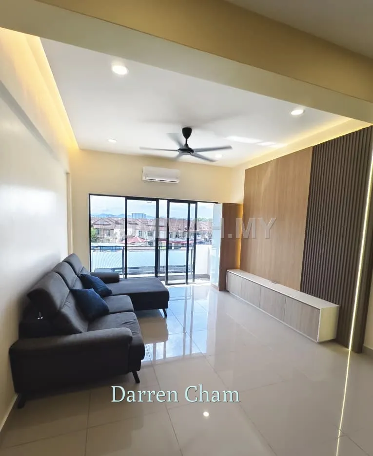 4-bedroom condo in Bukit Minyak, Penang for rent — Condominium for Rent @ Glisten Hill, Juru | Partially Furnished