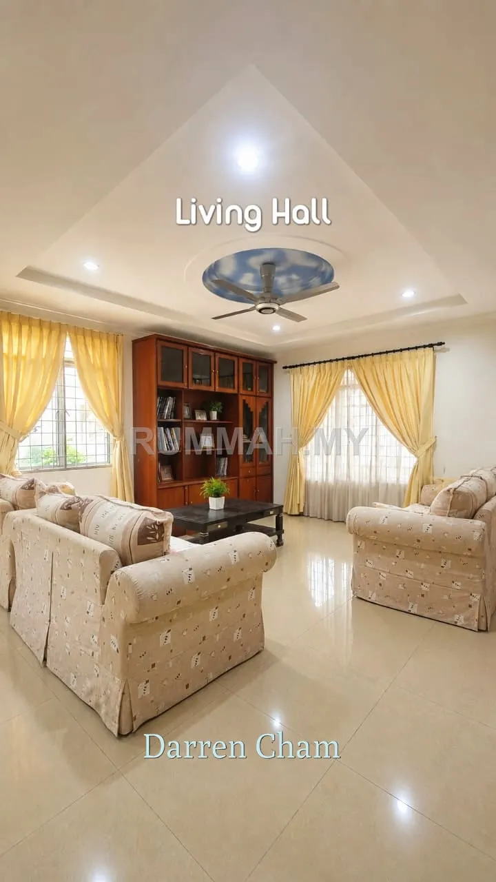 5-bedroom house in Alma, Penang for sale — Double Storey Semi-D for Sale @ Taman Impian, Alma | Fully Furnished