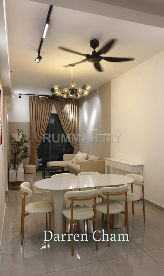 3-bedroom condo in Batu Kawan, Penang for rent — Service Residence for Rent @ Savana @ Utropolis, Batu Kawan | Fully Furnished