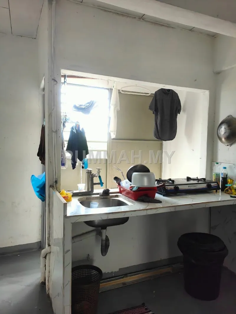 2-bedroom condo in Simpang Ampat, Penang for sale — Full Loan, Epoxy flooring & have kitchen cabinet, simpang ampat Flat