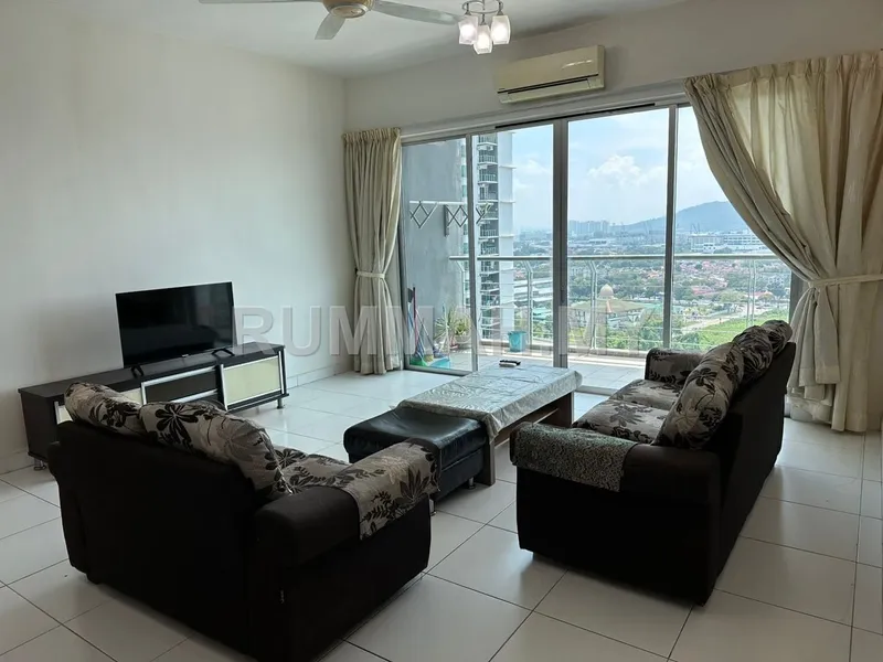3-bedroom condo in Bayan Lepas, Penang for rent — Elit Heights @ Bayan Baru | Fully Furnished, 1500sft