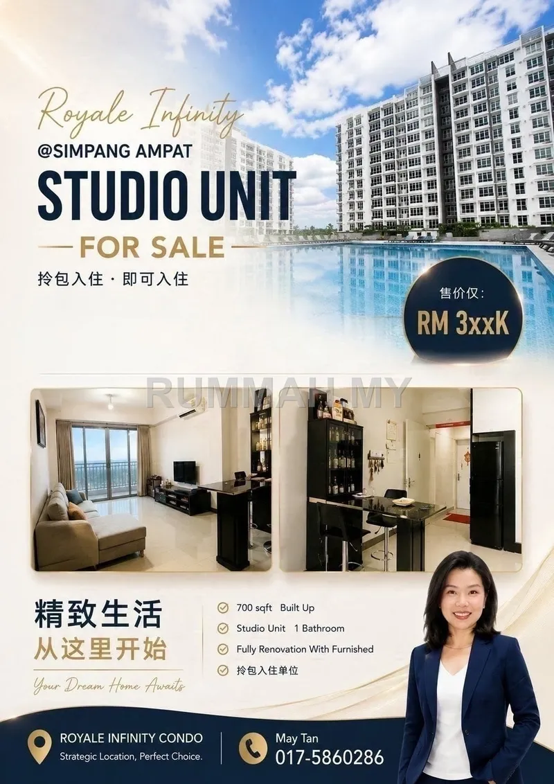 1-bedroom condo for sale in Simpang Ampat, Penang - Condo @ Royale Infinity, Simpang Ampat